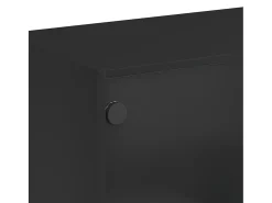 Aparador madera de ingeniería negro 102x37x75,5 cm