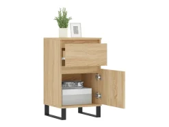 Aparador madera de ingeniería roble Sonoma 40x35x70 cm ES85892