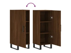 Aparador madera de ingeniería marrón roble 34,5x34x90 cm