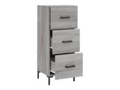 Aparador madera de ingeniería gris Sonoma 34,5x34x90 cm