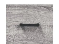 Aparador madera de ingeniería gris Sonoma 34,5x34x90 cm