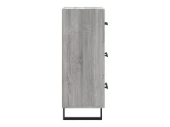 Aparador madera de ingeniería gris Sonoma 34,5x34x90 cm
