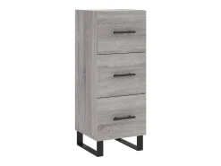 Aparador madera de ingeniería gris Sonoma 34,5x34x90 cm