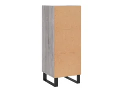 Aparador madera de ingeniería gris Sonoma 34,5x34x90 cm