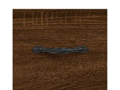 Aparador madera de ingeniería marrón roble 34,5x34x90 cm