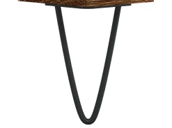 Aparador madera de ingeniería marrón roble 34,5x34x90 cm