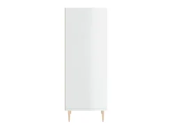 Aparador madera de ingeniería blanco brillante 34,5x32,5x90 cm ES51527