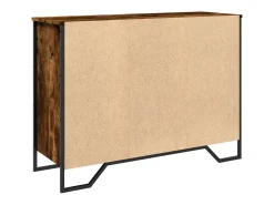 Aparador madera de ingeniería roble ahumado 101x35,5x74,5 cm