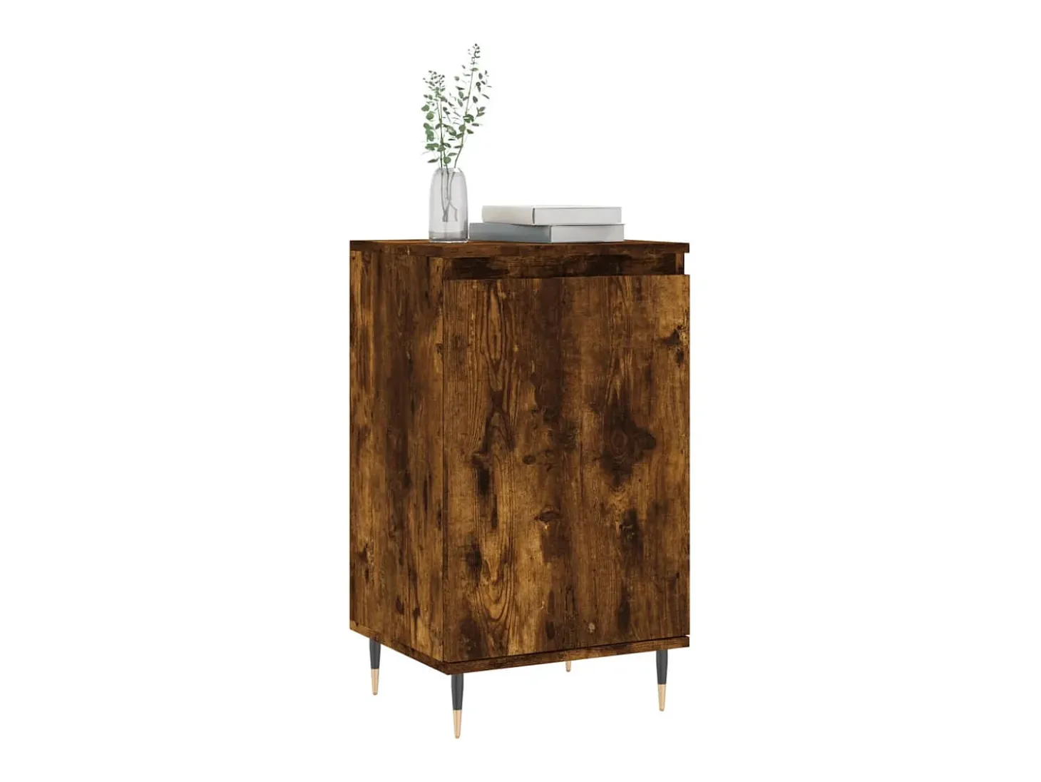 Aparador madera de ingeniería roble ahumado 40x35x70 cm ES96825