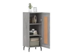 Aparador madera de ingeniería gris Sonoma 34,5x34x90 cm