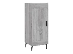 Aparador madera de ingeniería gris Sonoma 34,5x34x90 cm