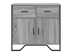 Aparador madera de ingeniería gris Sonoma 79,5x35,5x74,5 cm