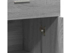 Aparador madera de ingeniería gris Sonoma 60x30x84 cm