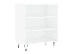 Aparador madera de ingeniería blanco brillante 57x35x70 cm ES45451
