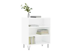 Aparador madera de ingeniería blanco brillante 57x35x70 cm ES45451