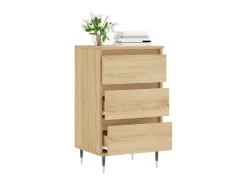 Aparador madera de ingeniería roble Sonoma 40x35x70 cm ES61283