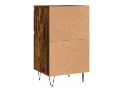 Aparador madera de ingeniería roble ahumado 40x35x70 cm