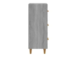 Aparador madera de ingeniería gris Sonoma 34,5x34x90 cm