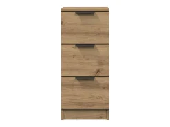 Aparador madera de ingeniería roble artisian 30x30x70 cm