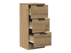 Aparador madera de ingeniería roble artisian 30x30x70 cm