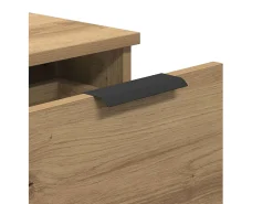 Aparador madera de ingeniería roble artisian 30x30x70 cm