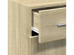 Aparador madera de ingeniería roble Sonoma 30x42,5x93 cm