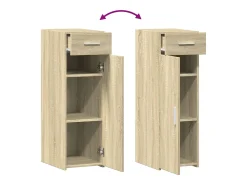 Aparador madera de ingeniería roble Sonoma 30x42,5x93 cm