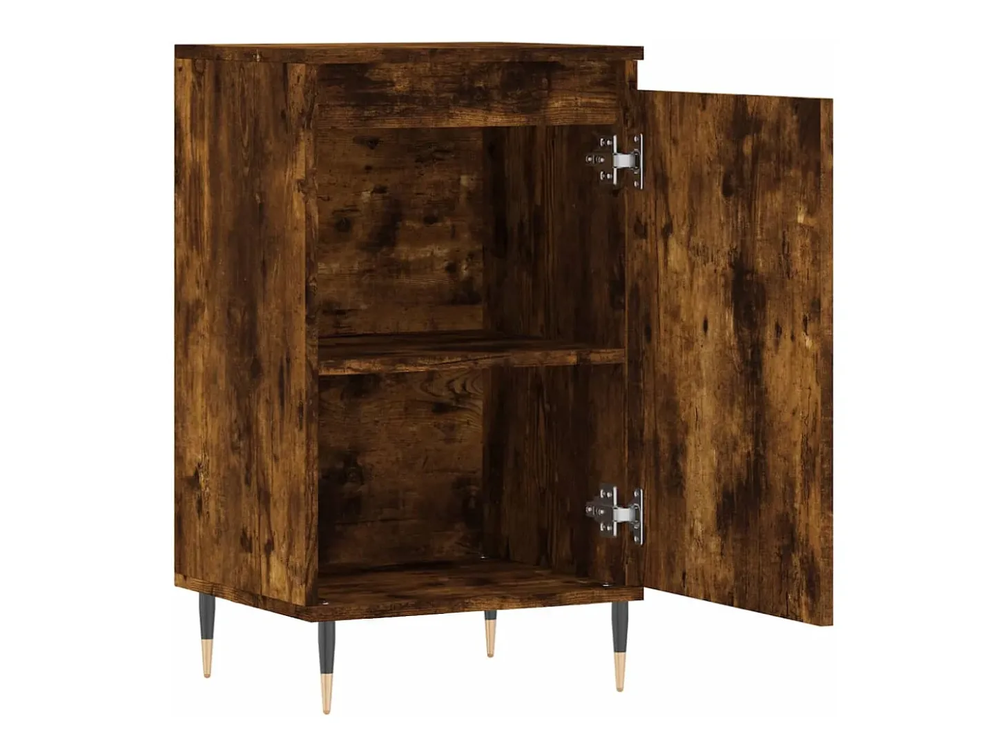 Aparador madera de ingeniería roble ahumado 40x35x70 cm