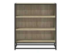 Aparador madera ingeniería y metal roble Sonoma 68x35x76 cm