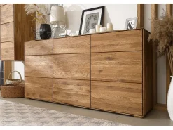 Aparador madera maciza de roble 3 puertas Inka 172 cm