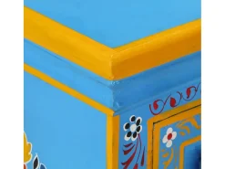 Aparador Madera maciza de mango Pintado a mano color turquesa
