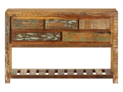 Aparador madera maciza reciclada 120x30x75 cm