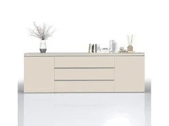 Aparador MAGIC con 2 puertas y 3 cajones color cachemira - 240x40x80 cm