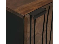 Aparador marrón 40x33x75 cm madera maciza de mango