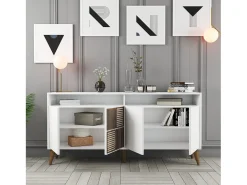 Aparador Milan 160 blanco 160x35x78 cm