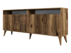 Aparador Milan color nogal 180x35x78.6 cm