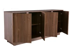 Aparador moderno chapado nogal L180 cm COMO