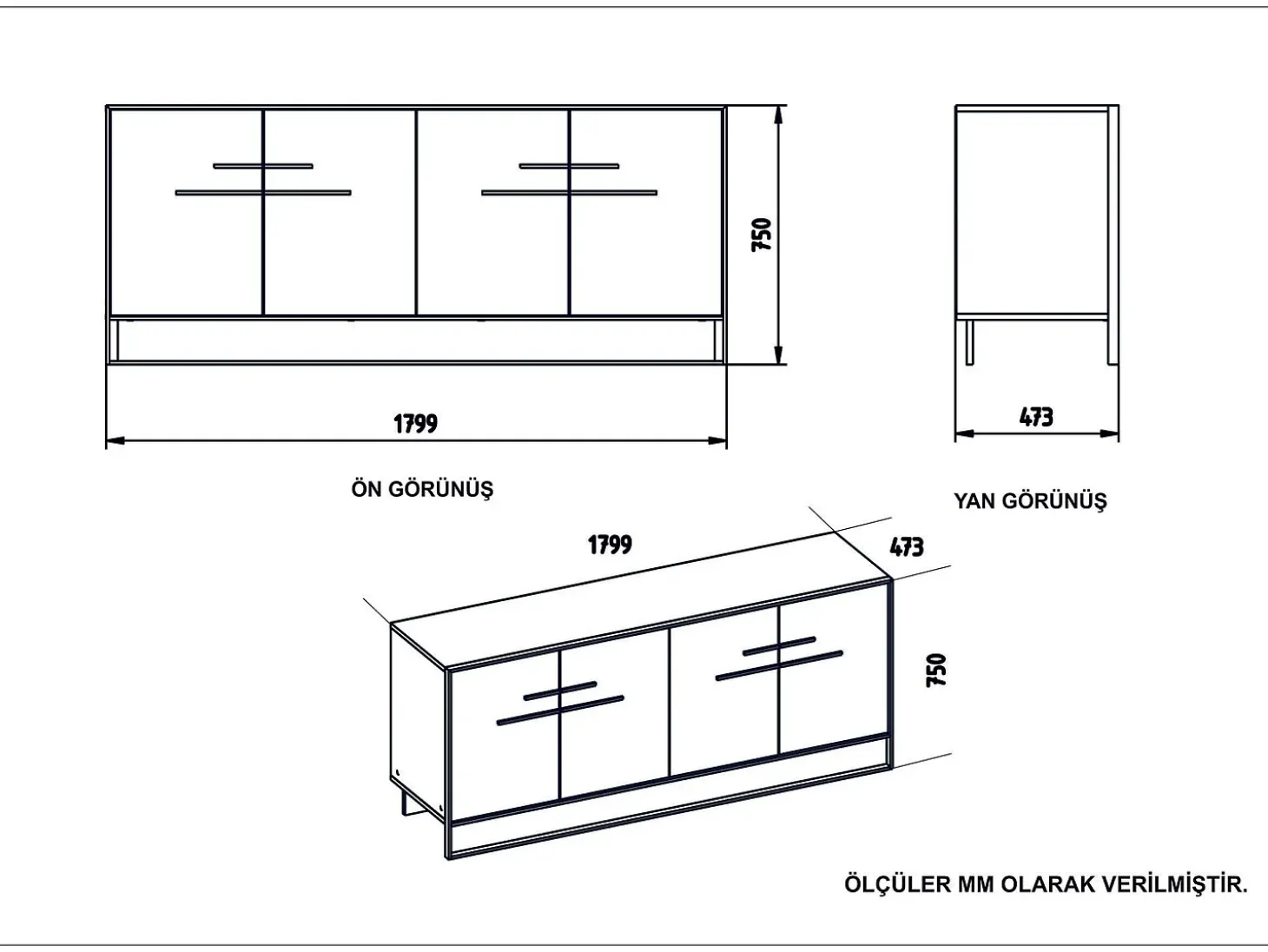 Aparador moderno con acabado dorado y negro, 182 cm | Tablero de partículas 100 % melaminado, 100 % metal | Montaje en pared, elegante diseño de mármo