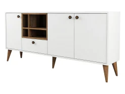 Aparador Napoli blanco 180x35x81 cm