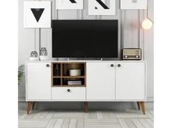 Aparador Napoli blanco 180x35x81 cm