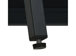 Aparador Negro 105x35x70 cm Acero y cristal