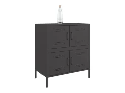 Aparador negro 68x39x79 cm acero