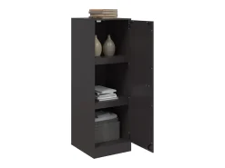 Aparador negro 34,5x39x107 cm acero