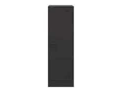 Aparador negro 34,5x39x107 cm acero