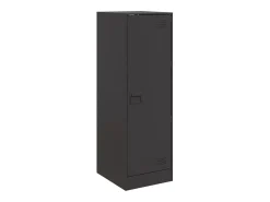 Aparador negro 34,5x39x107 cm acero