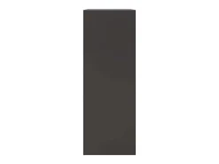 Aparador negro 67x39x107 cm acero