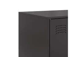 Aparador negro 67x39x107 cm acero