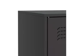 Aparador negro 67x39x83 cm acero