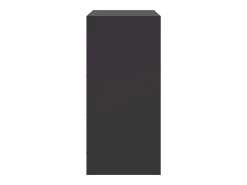 Aparador negro 67x39x83 cm acero