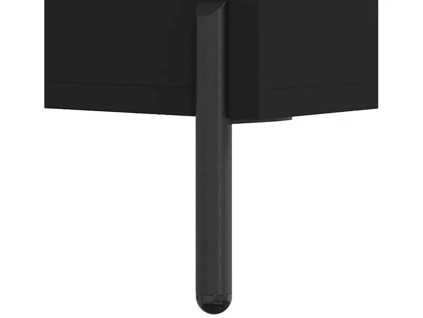 Aparador negro 69,5x32,5x180 cm madera de ingeniería